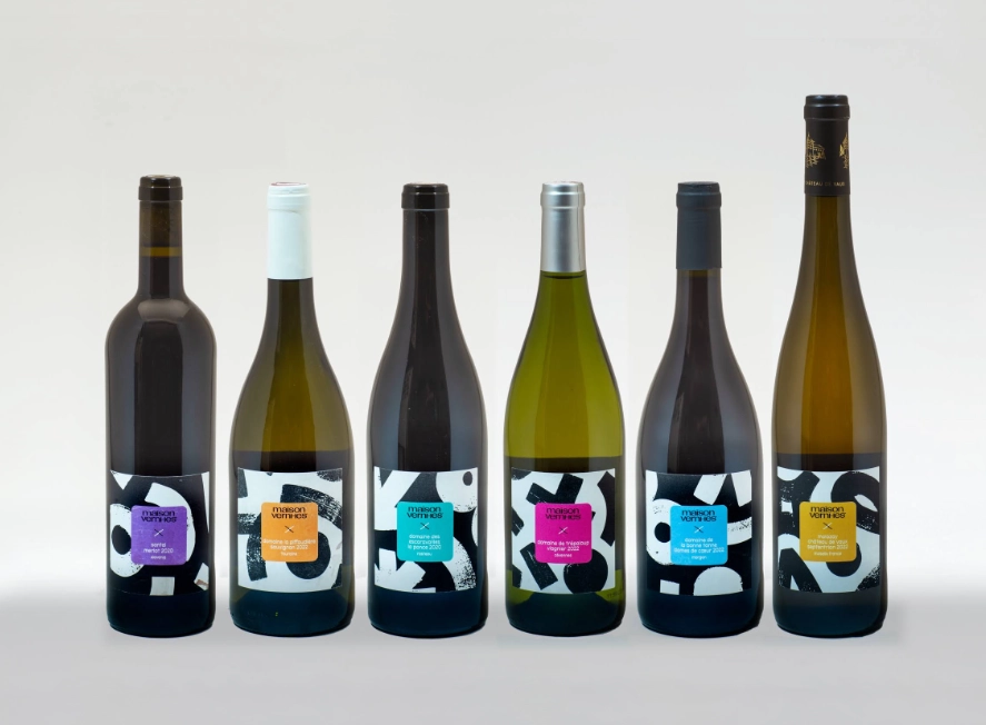 Wine bottles in the Orbit collection.