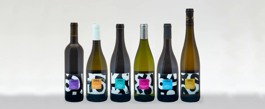 Wine bottles in the Orbit collection.