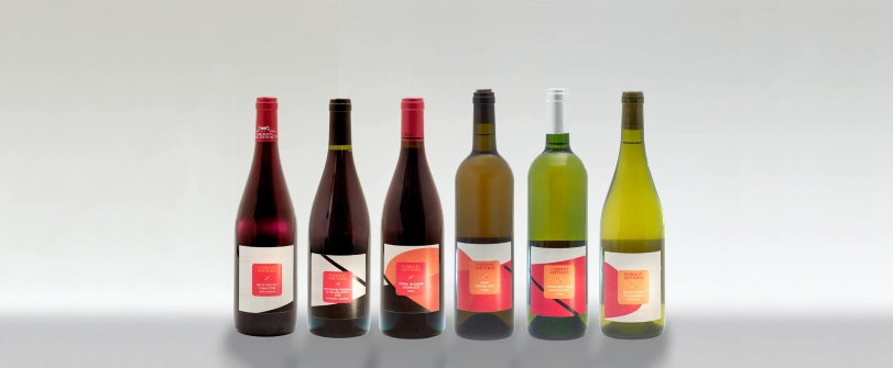 Wine bottles in the Geosynchronous collection.