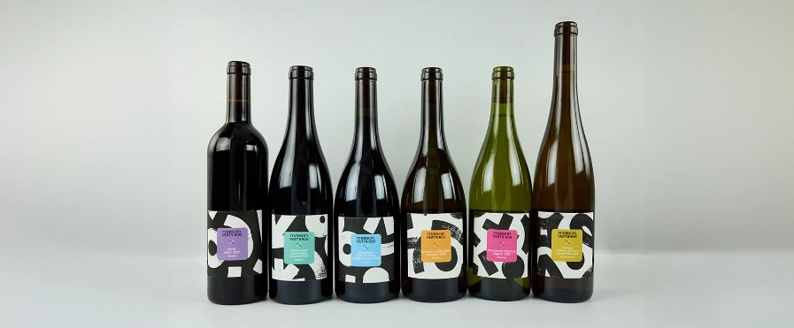 Wine bottles in the Orbit collection.