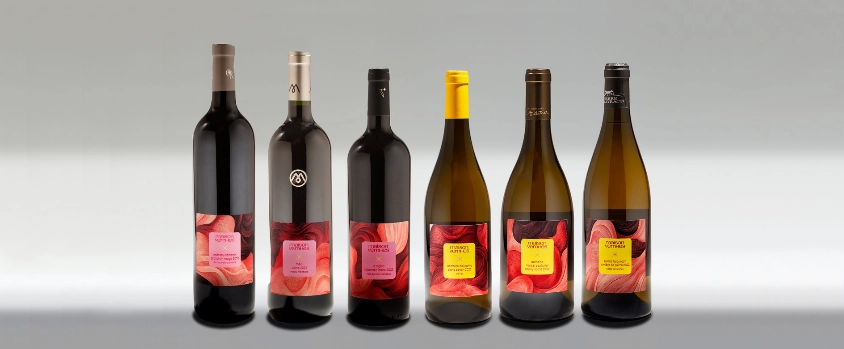 Wine bottles in the Old and New collection.